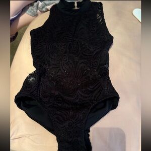 Black Lace Kids One Piece
